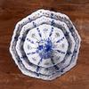 SCZWP8 Chinese Blue And White Porcelain Ceramic Fruit Plate Ornaments Retro Ceramic Fruit Plate Decoration Ceramic Crafts Coffee Table Candy Dried Fruit Plate Suitable For Living Room view 4