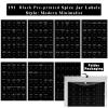 GPOVVIMX 191 Spice Jar Labels Preprinted Minimalist Stickers - Matte Black Waterproof Label - Fit Round or Rectangle Spice Jars - Herb Seasoning Kitchen Pantry Labels view 3