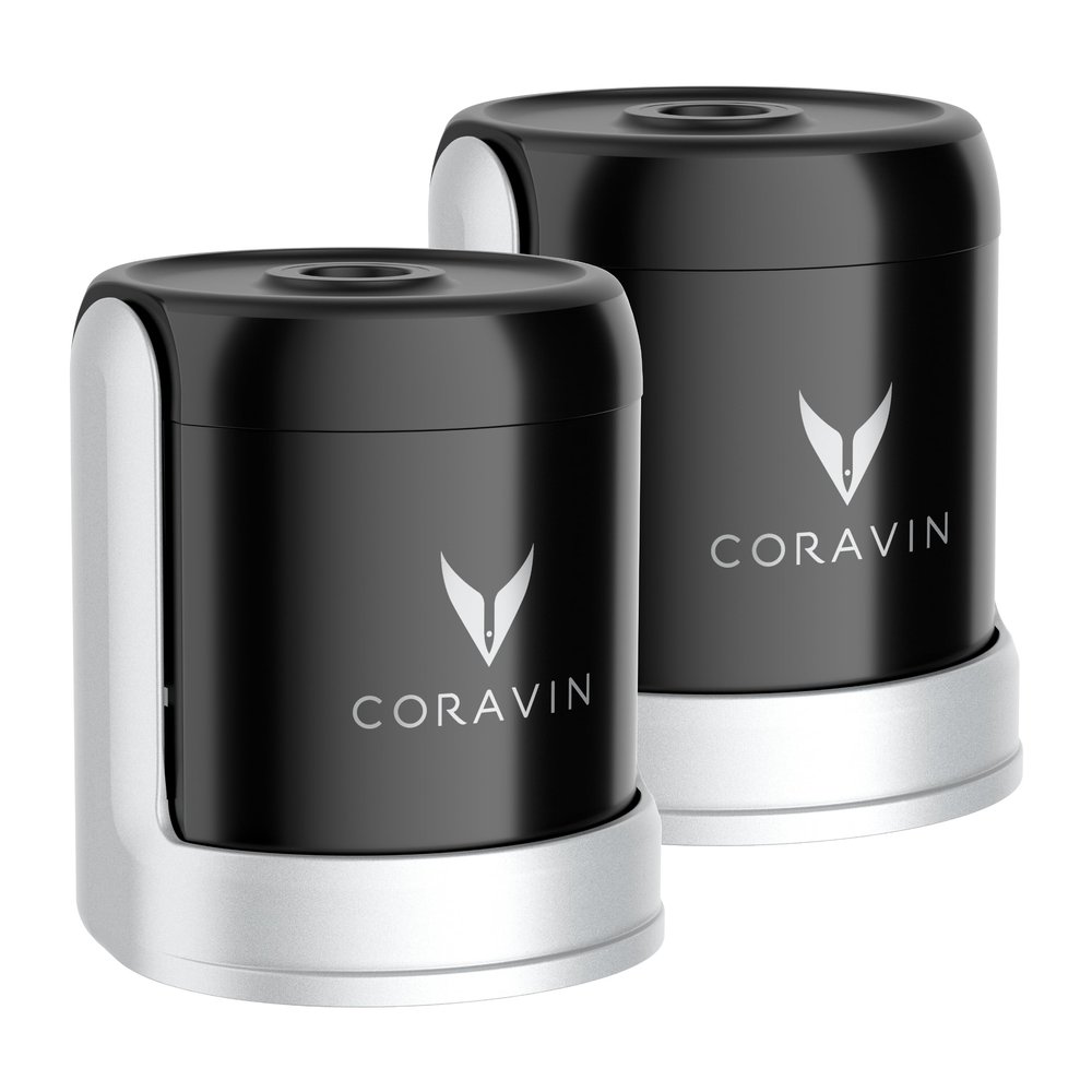 CORAVIN Sparkling Stoppers Preserve Wine for 4 Weeks 2 Stoppers for Champagne, Other Sparkling Wines