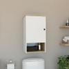 St. Angelo Medicine Cabinet with Single-Door Compartment, Two Interior Shelves, Lower Open Storage Shelf and Modern Wall-Mounted Design for Organized Bathroom Essentials, Daily Convenience and Space- view 2