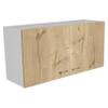 Tuhome Napoles 39" W Double Door Wall Cabinet with Spacious Interior, Two-Tone Finish, Ideal for Kitchen, Office, Bathroom, or Garage Storage view 1