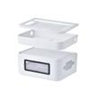 Floating Shelf Bracket Cord Organizer Box Router Storage Box, Cable Management Box to Protect Power Strip, Charger, Cable and Other Electric Devices Shelves Bracket ( Color : Gray , Size : Medium ) view 4