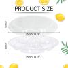 10 Pcs Round Plastic Appetizer Tray with Lid Divided Serving Tray Disposable Food Storage Trays Containers Plastic Tray Storage Snack Fruit Vegetable Trays for Party (Clear, 13.7 x 13.7 x 2 Inch) view 3