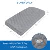 Cot Mattress Pad Protector Waterproof, Quilted Cot Size Mattress Cover 30" X 75" X 10" Fitted for Narrow Twin/Camp Bunk/Rvs Bunk/Guest Beds, Deep Pocket Mattress Topper, Gray (Cover Only) view 2