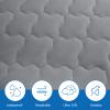 Cot Mattress Pad Protector Waterproof, Quilted Cot Size Mattress Cover 30" X 75" X 10" Fitted for Narrow Twin/Camp Bunk/Rvs Bunk/Guest Beds, Deep Pocket Mattress Topper, Gray (Cover Only) view 3