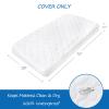 Cot Mattress Pad Protector Waterproof, Quilted Daybed Mattress Cover 33" X 75" X 10" Fitted for Narrow Twin/Camping Bunk/RV Campers, Deep Pocket Mattress Topper, White (Cover Only) view 2