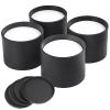 BTSD-home 8 Pack Bed Risers 4 Pcs 3 Inch Furniture Risers and 4 Pcs 2 Inch Round Table Risers view 2
