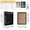 GraduationMall 5x7 Top Loading Shadow Box Frame with HD Glass,Wood Display Case with Slot,1.25 inches Interior Depth,Ideal for Wine Bottle Caps,Tickets,Shells,Stamps and More,Black view 3