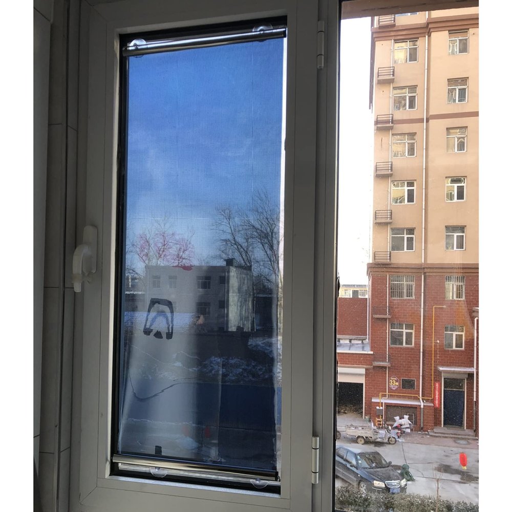 LXLF 13/17/21/25/29/32.6/36.6/40.5 in Wide Roller Shade, Suction Cups Roll-Up Blind for Glass Window Door, Heat Control UV Protection Sun Blocking (Size : 63x150cm/25x59in)