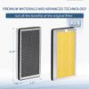 Zouhwaso [Pet Care] MA Series 15 Replacement Filter compatible with MA Series 15 Air Pur-ifier, 3-in-1 Composite Filter with Upgrade Acti-vated Car-bon, H13 True HEPA and Pre-filter, Pack of 4 view 4