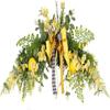 Artificial Lemon Garland Green Leaves Fruit Ornaments Fake Lemon Branch Hanging Lemon Garland for Wedding Home Wall Decoration - Door Head view 1
