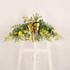 Artificial Lemon Garland Green Leaves Fruit Ornaments Fake Lemon Branch Hanging Lemon Garland for Wedding Home Wall Decoration - Door Head view 4
