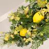 Artificial Lemon Garland Green Leaves Fruit Ornaments Fake Lemon Branch Hanging Lemon Garland for Wedding Home Wall Decoration - Drop Shape view 3
