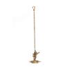 Frienemy Presents Dancing Ganesha Brass Hanging Oil Wick Diya (12 Cm X 12 Cm X 60, Brown and Golden) #Frienemy-587 view 1