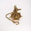 Frienemy Presents Dancing Ganesha Brass Hanging Oil Wick Diya (12 Cm X 12 Cm X 60, Brown and Golden) #Frienemy-587 view 3