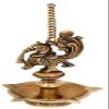 phareLamp Presents Glossy Black Antique Finished Wall Hanging Brass Diya/Deepak, 12 cm Height #Sr-499#Aport-499 view 1