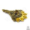 phareLamp Presents 7.5" Genuine Brass Hand Held Diya | Deepak | Deepam Oil Lamp in Black Antique Finished for Home Temple Akhand Puja Articles Decor Gifts #Sr-678#Aport-678 view 3