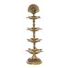 phareLamp Presents Premium Handmade Indian Brass Panch Mahal Diya Lamp Engraved 4 in 1 Adjustable Dia- 10.50 in #Sr-453#Aport-453 view 4