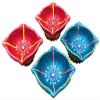phareLamp Presents Earthen Clay Diya for Diwali Puja, Traditional Handmade Designer Large Diyas/Oil Lamps for Festival & Home Decoration, Multicolour (Set of 10) #Sr-775#Aport-775 view 4