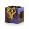 Frienemy Presents Wood 'Owl Motif' Spoon Toothpick Stand Holder with Cutlery Racks, Color: Holder: Brown and Blue, Owl Motif: Yellow #Frienemy-131 view 2
