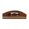 Frienemy Presents Multipurpose Gemstoned Filled 6 Square Wooden Utility Tray, Brown #Frienemy-344 view 3