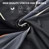 LiveGo L Shape Sofa Cover Sectional Couch Slipcover 2 Piece Stretchy Elastic 3 Seater Chaise Sofa Furniture Protector Slip Covers with 4pcs Pillowcases for Living Room Pets Kids (Black1) view 3
