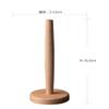 Kitchen Roll Paper Towel Holder Wooden Hanging Bathroom Oak Wood Tissue Holder Roll Towel Rack Stand Kitchen Accessories,Round view 2