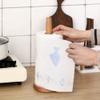 Kitchen Roll Paper Towel Holder Wooden Hanging Bathroom Oak Wood Tissue Holder Roll Towel Rack Stand Kitchen Accessories,Round view 3