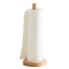 Kitchen Roll Paper Towel Holder Wooden Hanging Bathroom Oak Wood Tissue Holder Roll Towel Rack Stand Kitchen Accessories,Round view 4