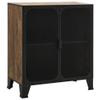 FAMIROSA Storage Cabinet ic Brown 28.3"x14.2"x32.3" Metal and MDF view 2