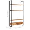 FAMIROSA Highboard 46.5"x11.8"x78.7" Solid Acacia Wood view 2