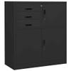 FAMIROSA Office Cabinet Anthracite 35.4"x15.7"x40.2" Steel view 1