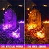 JMEXSUSS 2 Pack Orange Purple Halloween Lights Outdoor, Total 200 LED 66FT view 2