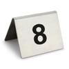 BAISHOP Table Numbers, 1-100 Stainless Steel Tent Table Cards, Restaurant Cafe Bar Seating Table Signs Wedding Birthday Party Supplies (Color : 1 to 10) view 1