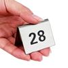 BAISHOP Table Numbers, 1-100 Stainless Steel Tent Table Cards, Restaurant Cafe Bar Seating Table Signs Wedding Birthday Party Supplies (Color : 1 to 10) view 4
