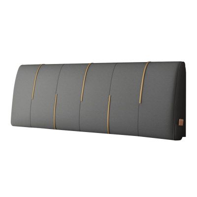 ZZYK Headboard Wipeable Tech Cloth Wedge Headboard Queen Size Upholstered Headboard for Home Bedroom Bench Metal Line Self-Adhesive Headboard Full Size,A,No headboard 53.1"/135cm