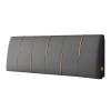 ZZYK Headboard Wipeable Tech Cloth Wedge Headboard Queen Size Upholstered Headboard for Home Bedroom Bench Metal Line Self-Adhesive Headboard Full Size,A,No headboard 53.1"/135cm view 1