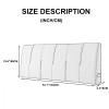ZZYK Headboard Wipeable Tech Cloth Wedge Headboard Queen Size Upholstered Headboard for Home Bedroom Bench Metal Line Self-Adhesive Headboard Full Size,A,No headboard 53.1"/135cm view 2