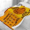 Lynnezilla Personalized Baby Month Blanket Name Blanket | Monthly Milestone Blanket for Newborn Boy Girl | 50"x60" | Basketball Customized Throw Blanket with Name for Souvenir Gift view 2