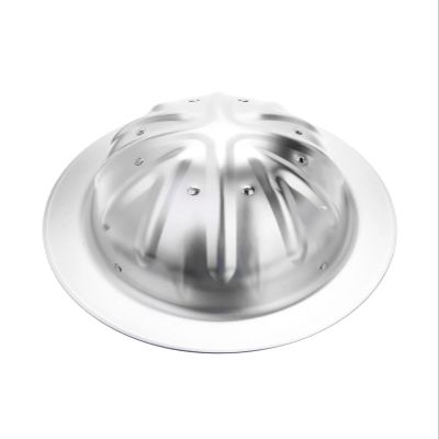 Full Brim Hard Hats Aluminum Alloy Construction Safety Helmet,Rivet Reinforced Protective Equipment Work Cap for Engineering Miner's Forestry,Silver