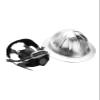 Full Brim Hard Hats Aluminum Alloy Construction Safety Helmet,Rivet Reinforced Protective Equipment Work Cap for Engineering Miner's Forestry,Silver view 4