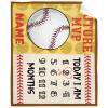 Lynnezilla Personalized Baby Month Blanket Name Blanket | Monthly Milestone Blanket for Newborn Boy Girl | 50"x60" | Baseball Sport Customized Throw Blanket with Name for Souvenir Gift view 1