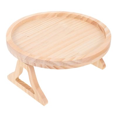 Sofa Armrest Tray for Snacks and Drinks Compact Couch Table Organizer for Living Room Snack Holder for Remote Phone and Beverages