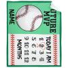 Personalized Baby Month Blanket Name Blanket | Monthly Milestone Blanket for Newborn Boy Girl | 50"x60" | Baseball Theme Ultra Soft Customized Throw Blanket with Name view 1