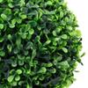 vidaXL 2x Artificial Boxwood Plants with Pots Ball Shaped Outdoor Ball Shaped Realistic Fake Plant Floral Decor Artificial Flower Green view 3