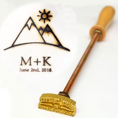 Custom Branding Iron Kit for Wood Leather Steak, Personalized Burning Stamp Wedding Design Customizable,Wedding Gift