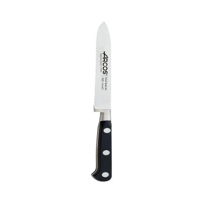 Arcos Tomato Knife - Forged NITRUM Blade for Precise and Durable Cutting, 130 mm, Resistant POM Handle, Lyon Series