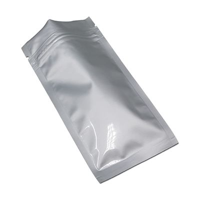 MITOB Flat Mylar Bags Zipper Lock Foil Bag 4 Mil Silver for Zip Food Storage Lock Resealable Aluminum Mylar Pouch Heat Sealable (100, 2.8x5.1 inch)