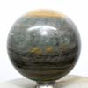 60mm Multicolor Agate Sphere Natural Banded Crystal Polished Ball Chalcedony Mineral Stone - Madagascar + Stand view 3