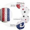TocaHome Decorative Shower Curtain Polyester Fabric Bathroom Accessories 4th of July Independence Day Blue White Red Stars and Stripes American Flag Machine Washable Curtain 36x72 Inch for Home Hotel view 2